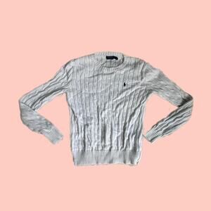 White polo ralph lauren knitted